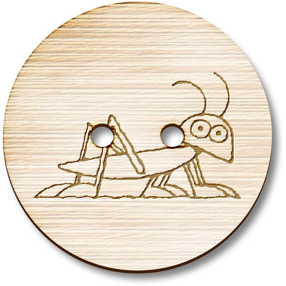 'Grasshopper' Wooden Buttons (BT005297)