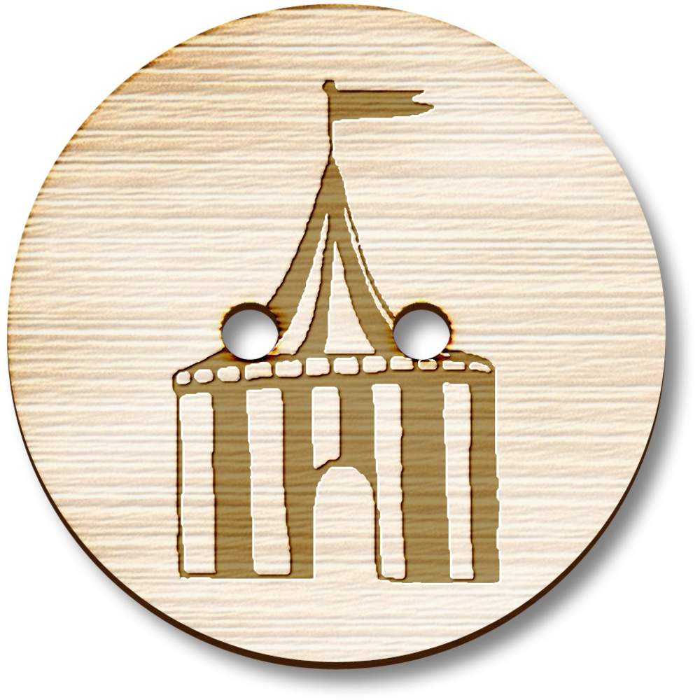 'Circus Tent' Wooden Buttons (BT007829)