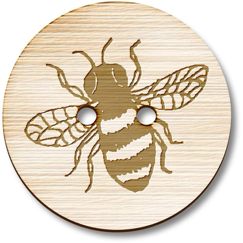 'Honey Bee' Wooden Buttons (BT020253)