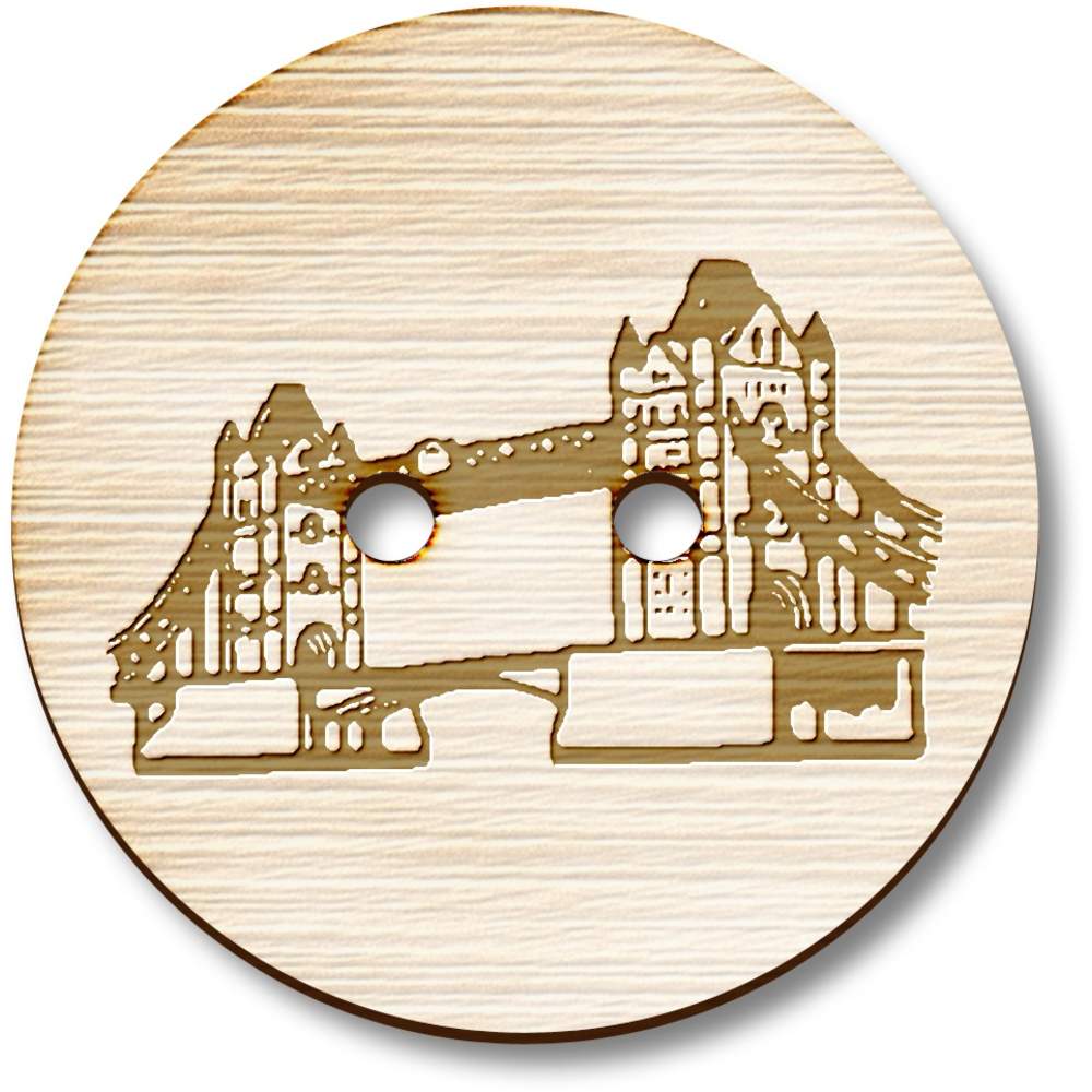 'Tower Bridge' Wooden Buttons (BT021486)