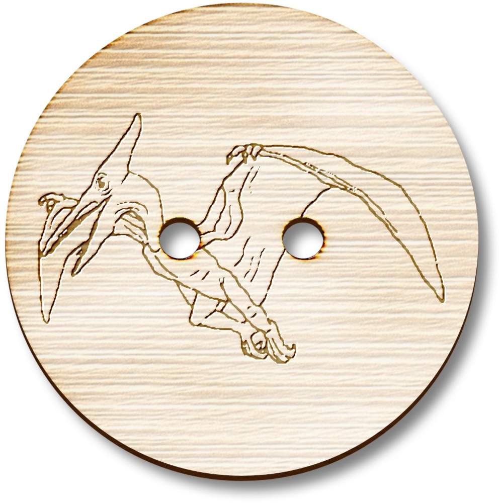 'Pterodactyl' Wooden Buttons (BT028642)