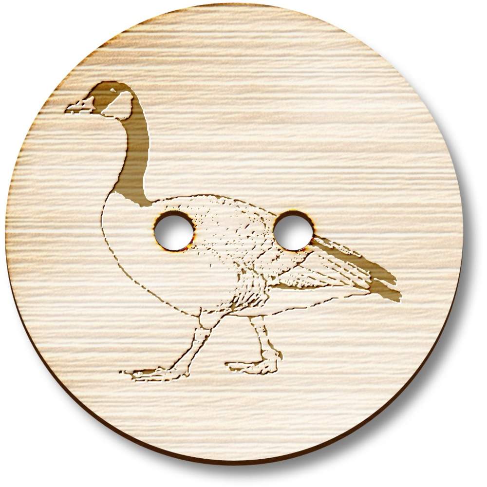 'Canadian Goose' Wooden Buttons (BT030775)