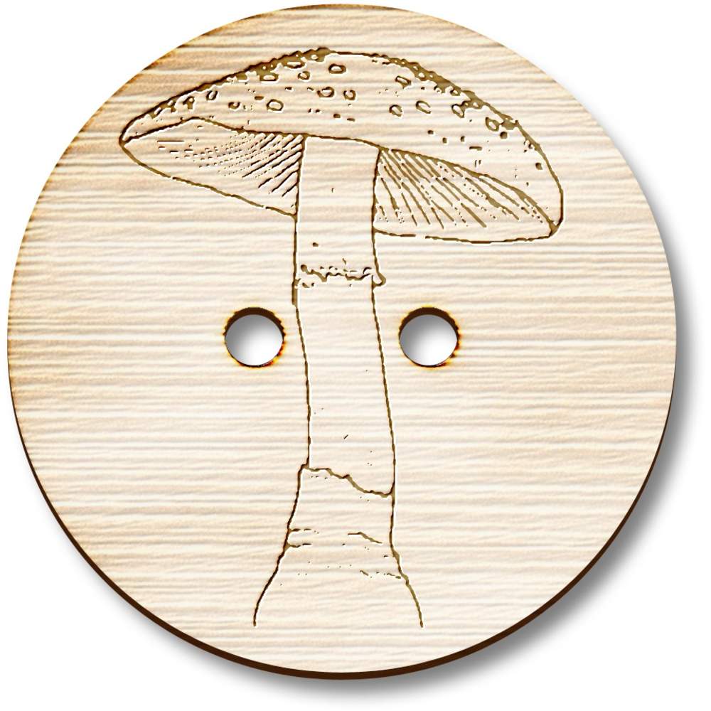 'Toadstool' Wooden Buttons (BT035562)