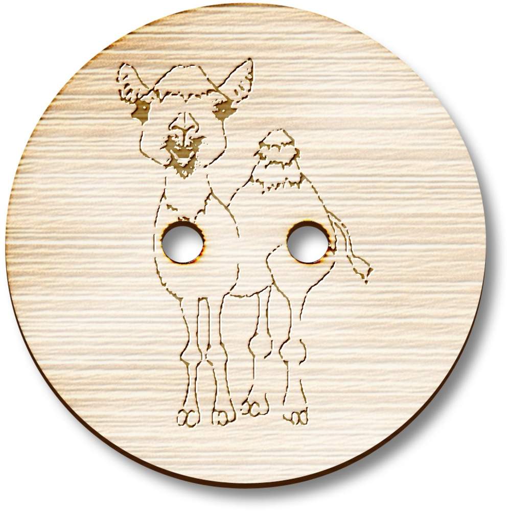 'Camel' Wooden Buttons (BT035623)