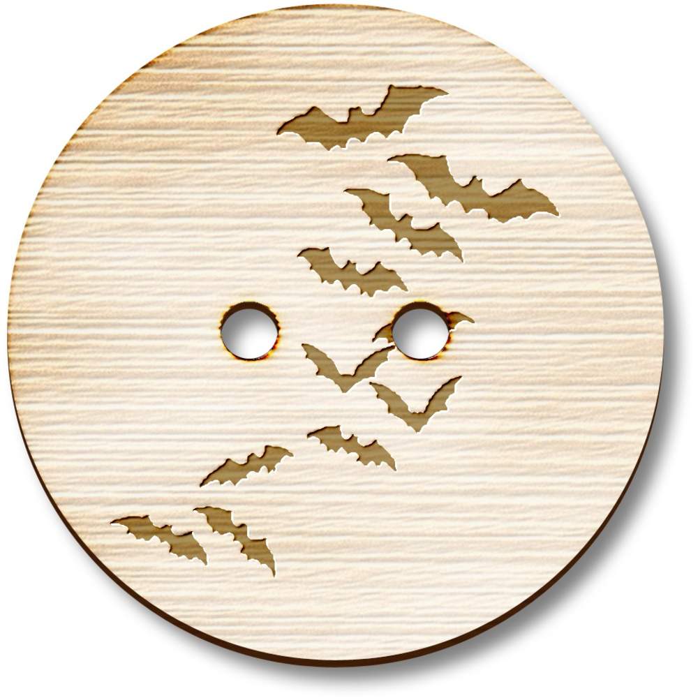 'Bats' Wooden Buttons (BT037291)