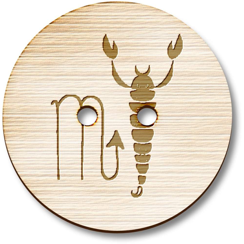 'Scorpio the Scorpion' Wooden Buttons (BT038870)