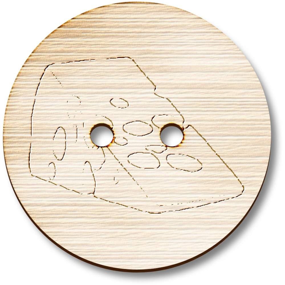 'Swiss Cheese' Wooden Buttons (BT039339)