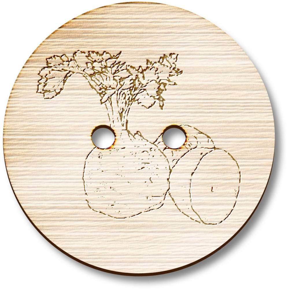 'Celeriac' Wooden Buttons (BT040088)