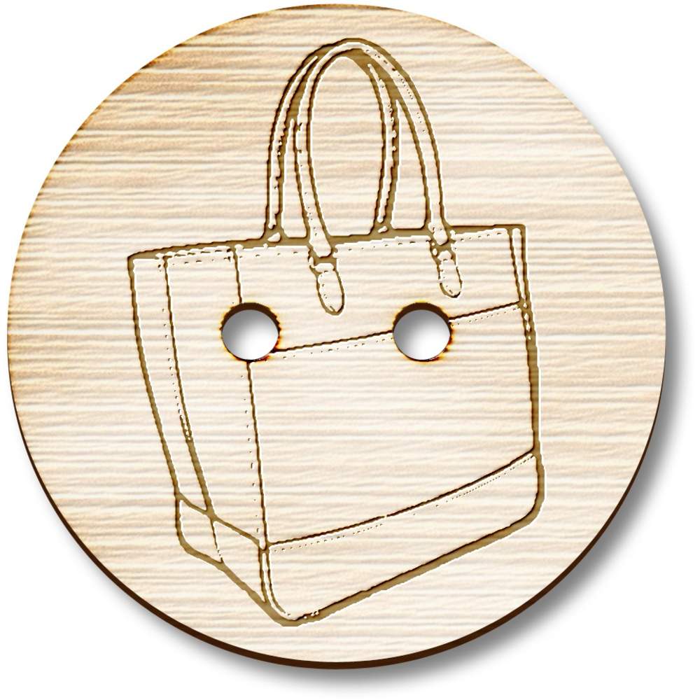 'Handbag' Wooden Buttons (BT045095)