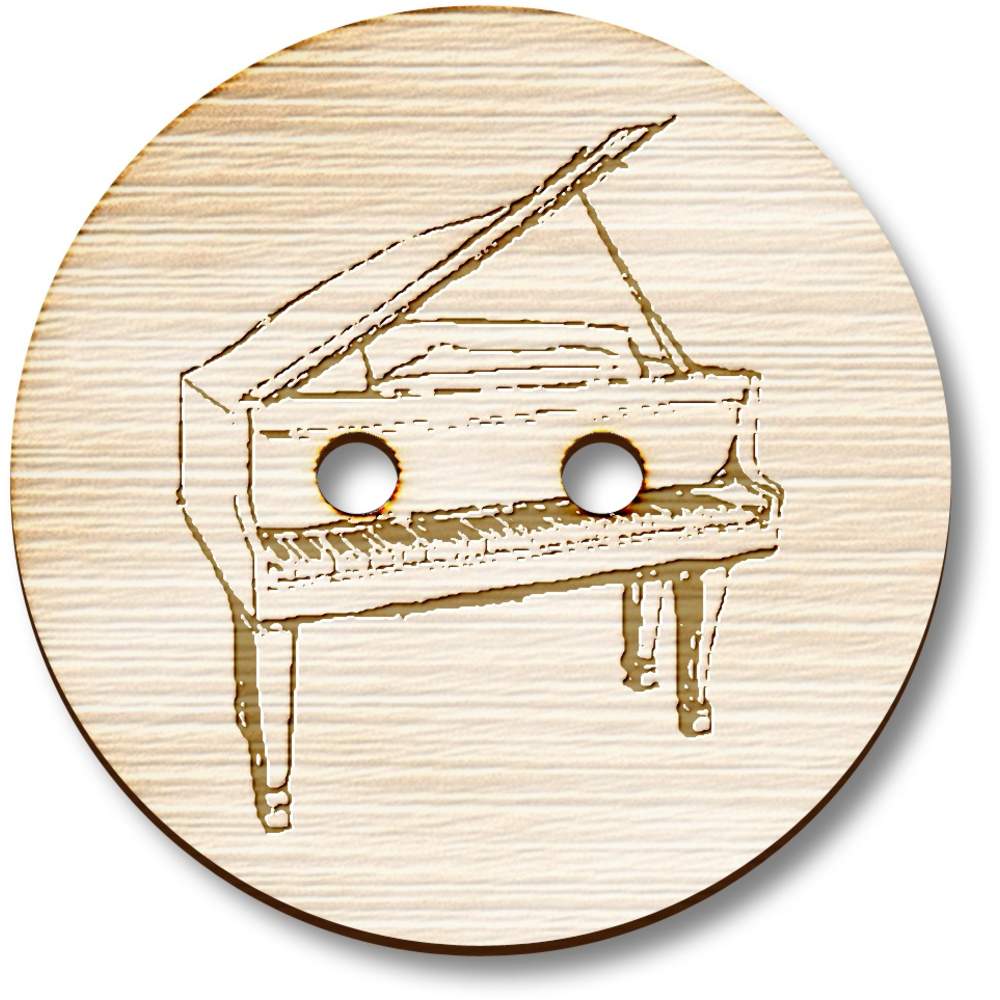 'Grand Piano' Wooden Buttons (BT048195)