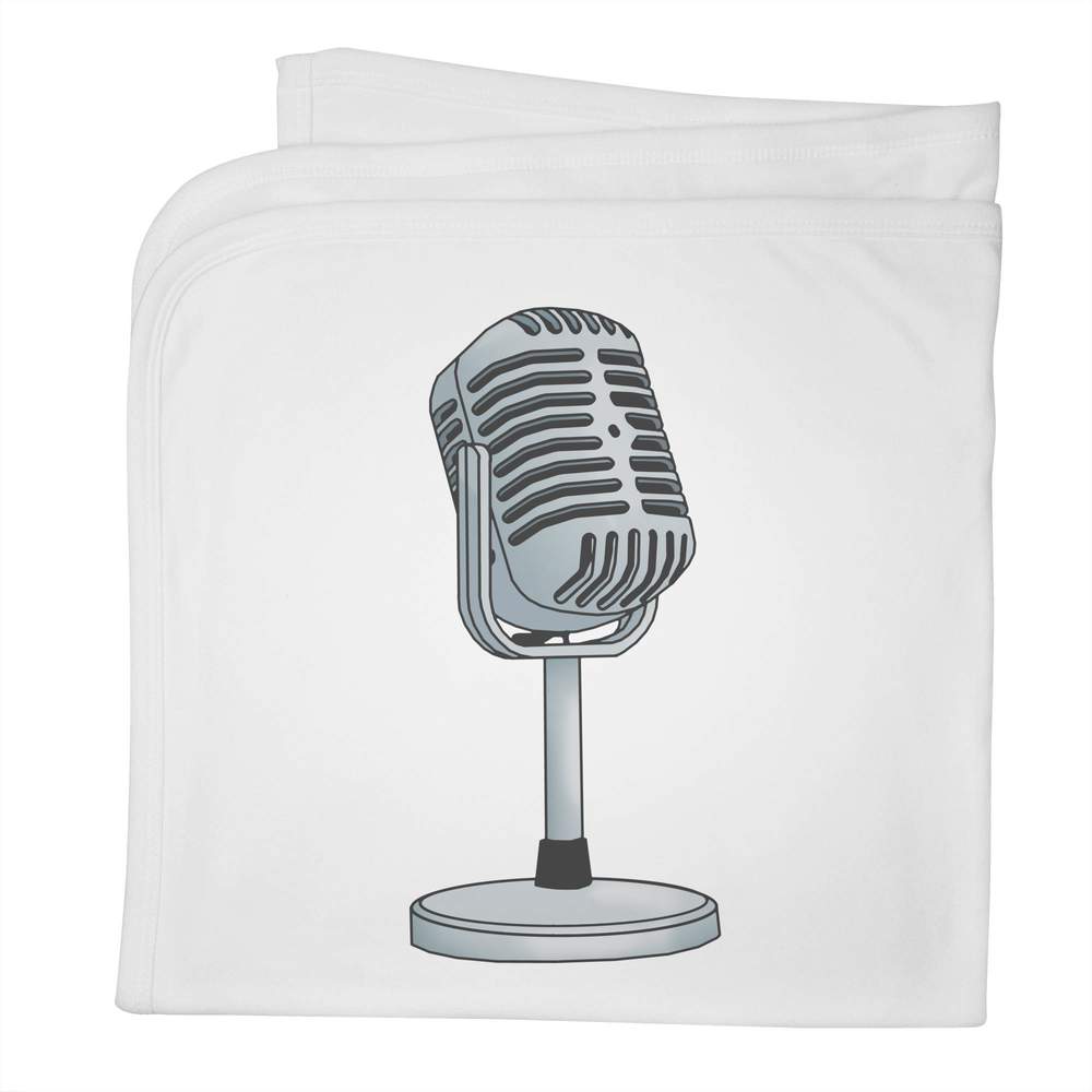 'Microphone' Cotton Baby Blanket / Shawl (BY00020398)