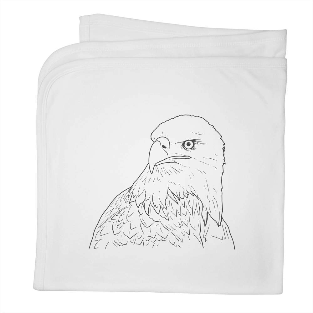 'Bald Eagle' Cotton Baby Blanket / Shawl (BY00023937)
