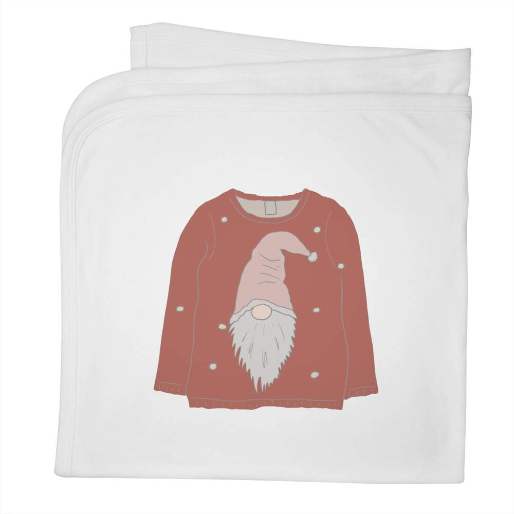 'Xmas Gonk Sweater' Cotton Baby Blanket / Shawl (BY00025051)