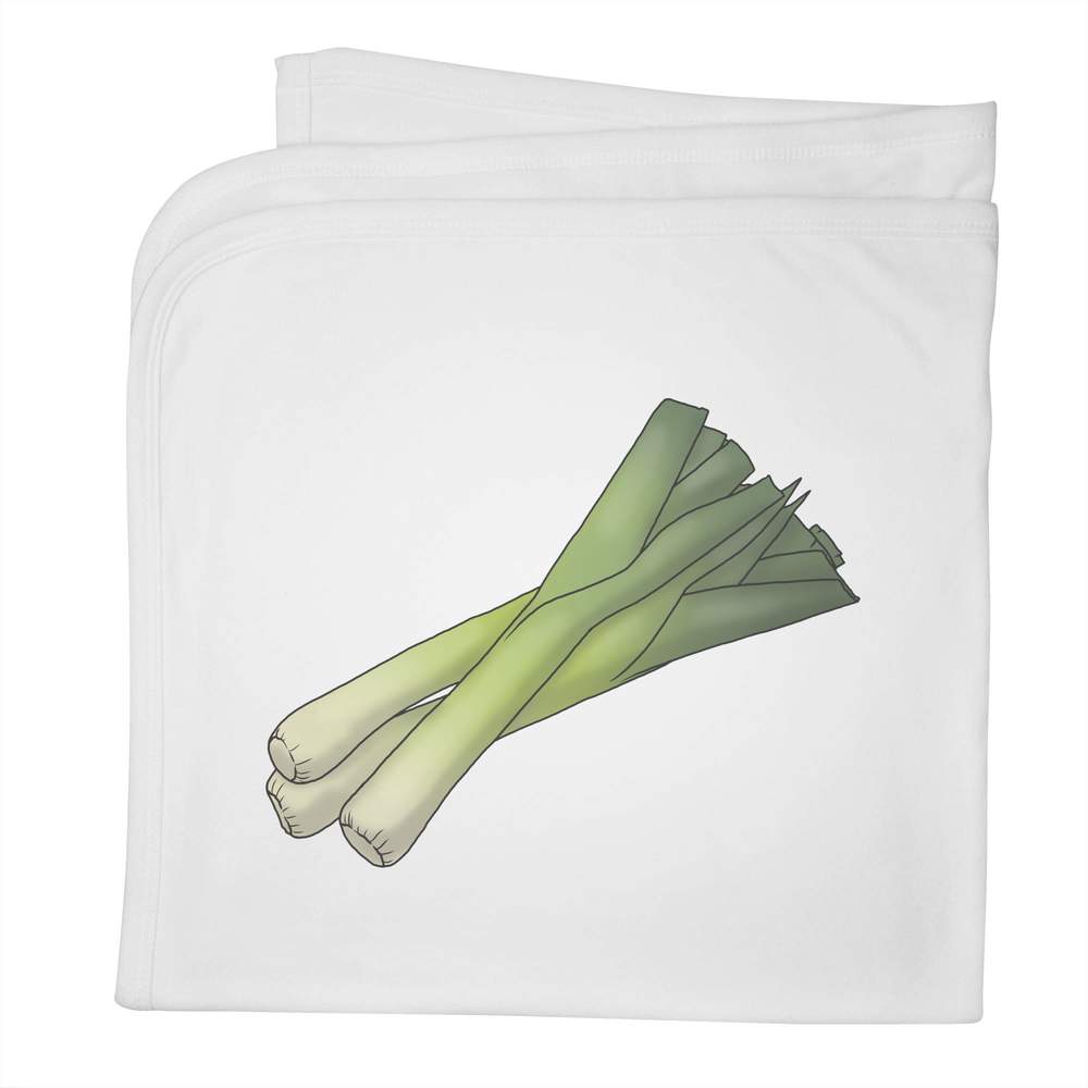 'Leeks' Cotton Baby Blanket / Shawl (BY00027246)