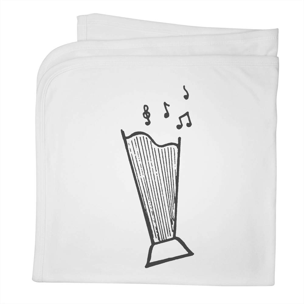 'Musical Harp' Cotton Baby Blanket / Shawl (BY00027526)