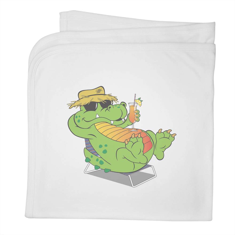 'Crocodile' Cotton Baby Blanket / Shawl (BY00028267)