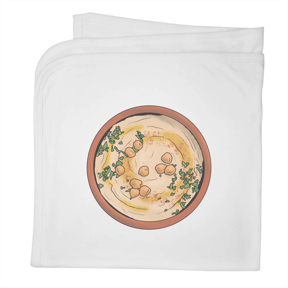 'Hummus Dish' Cotton Baby Blanket / Shawl (BY00028341)