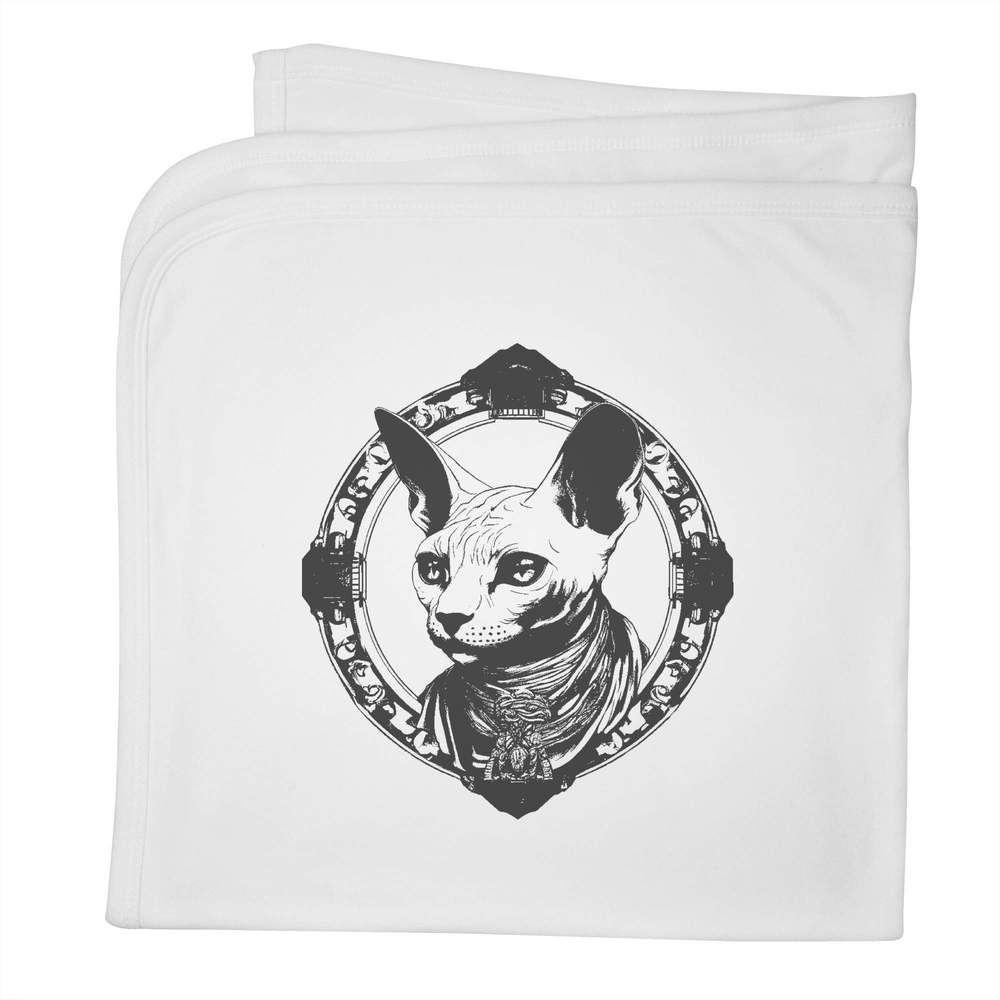 'sphynx cat' Cotton Baby Blanket / Shawl (BY00030020)