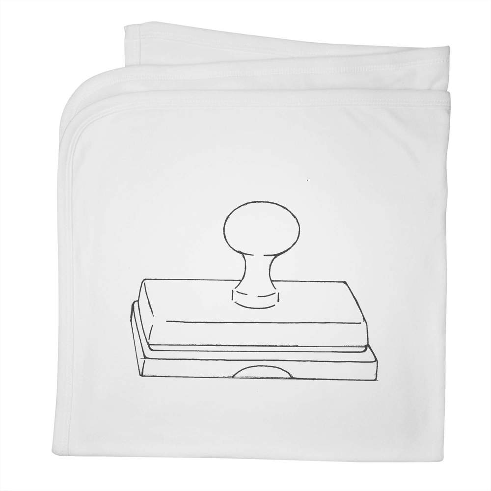 'Stamp on Ink Pad' Cotton Baby Blanket / Shawl (BY00035686)