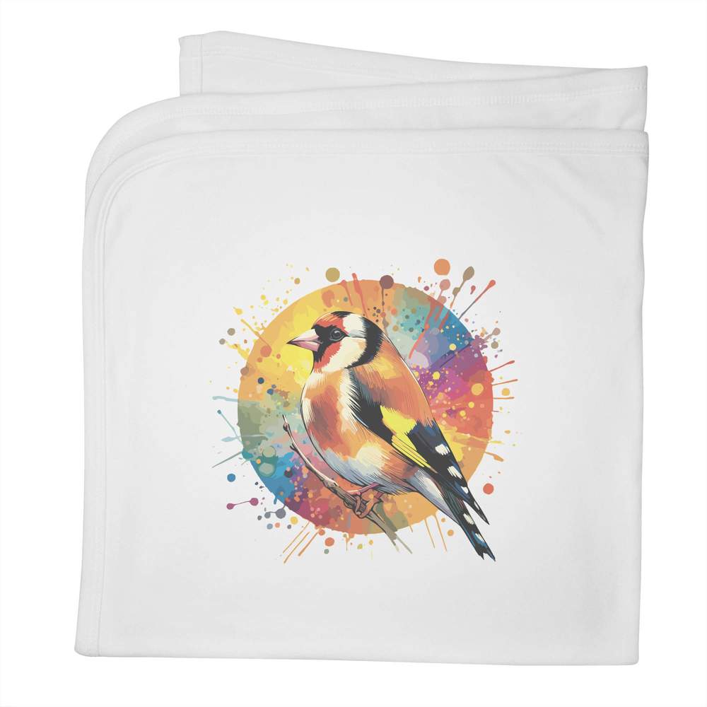 'Goldfinch Bird' Cotton Baby Blanket / Shawl (BY00035866)