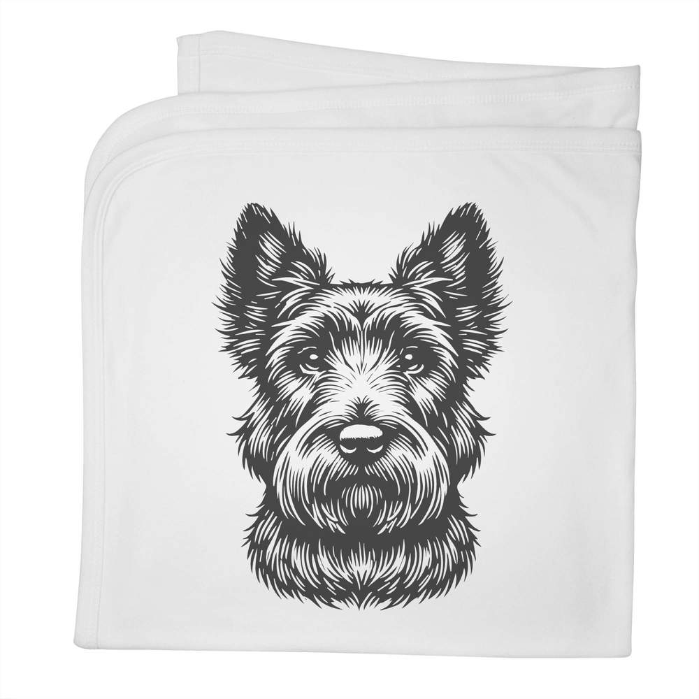 'Scottish Terrier' Cotton Baby Blanket / Shawl (BY00036868)