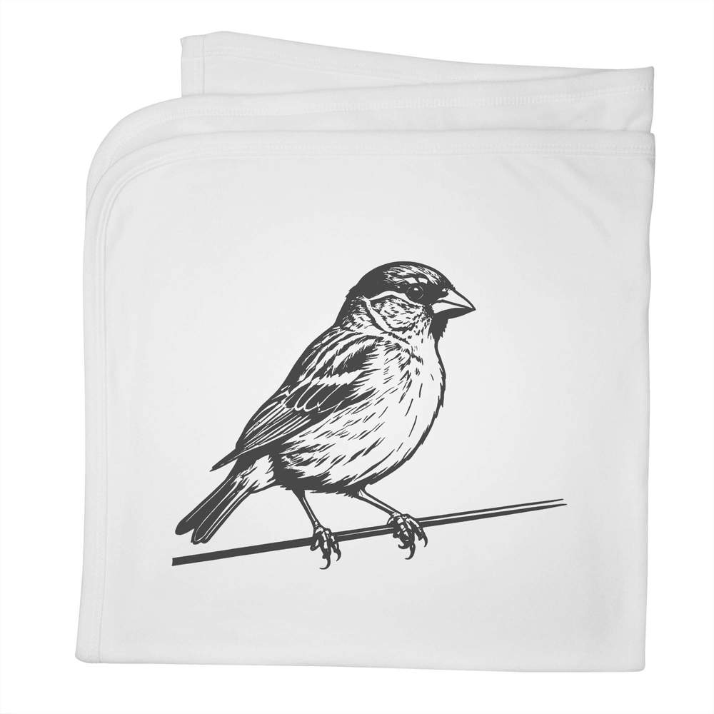 'House Sparrow' Cotton Baby Blanket / Shawl (BY00038000)