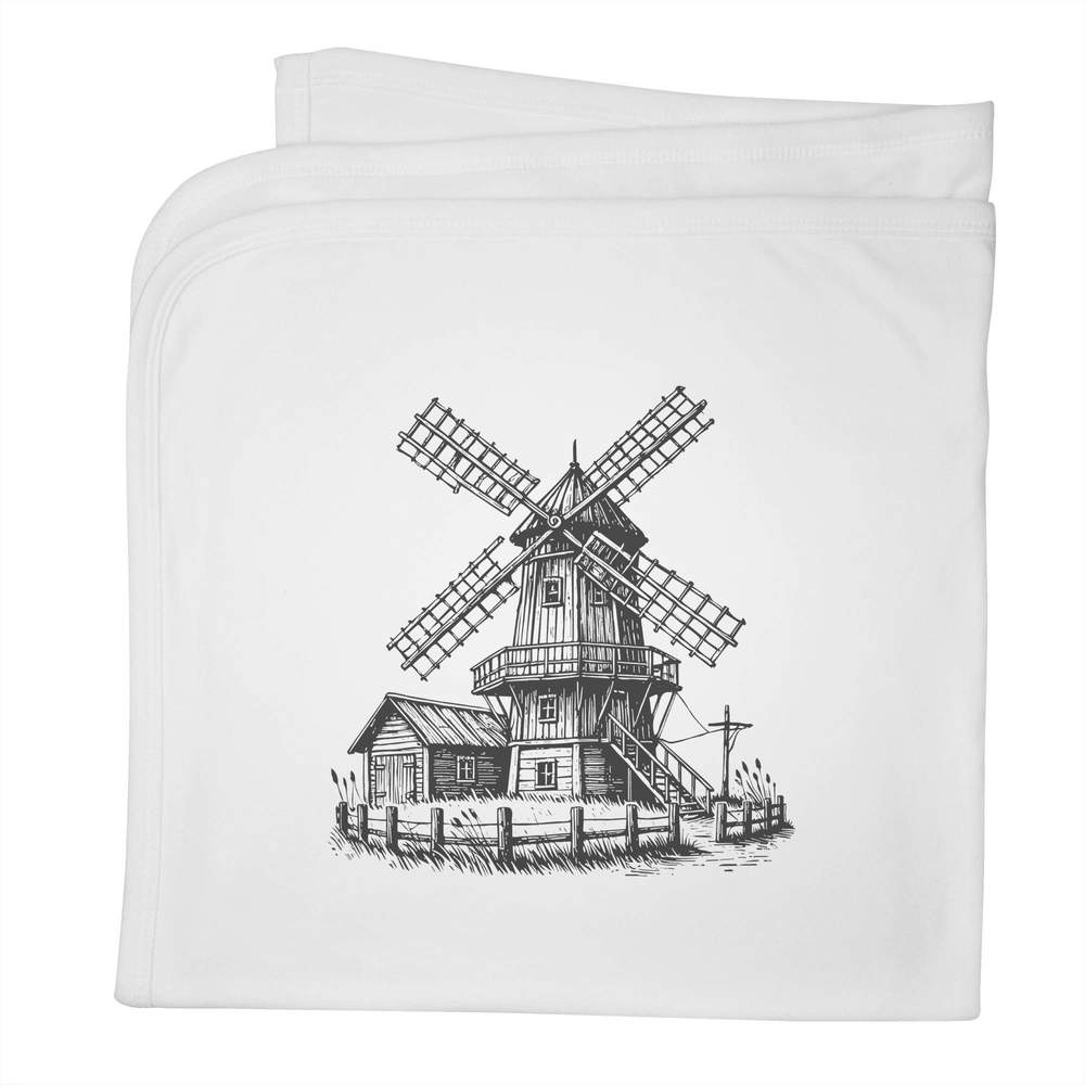 'Rustic Windmill' Cotton Baby Blanket / Shawl (BY00039548)