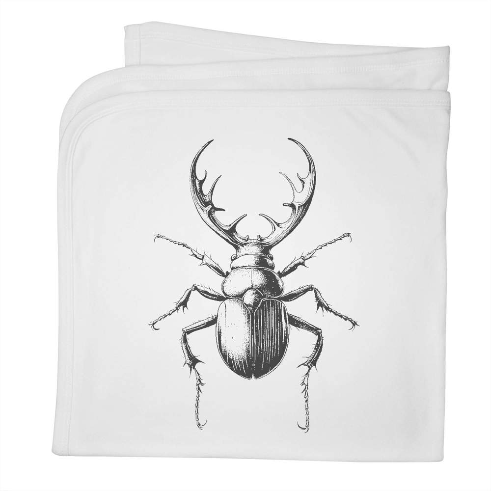 'Stag Beetle' Cotton Baby Blanket / Shawl (BY00039764)