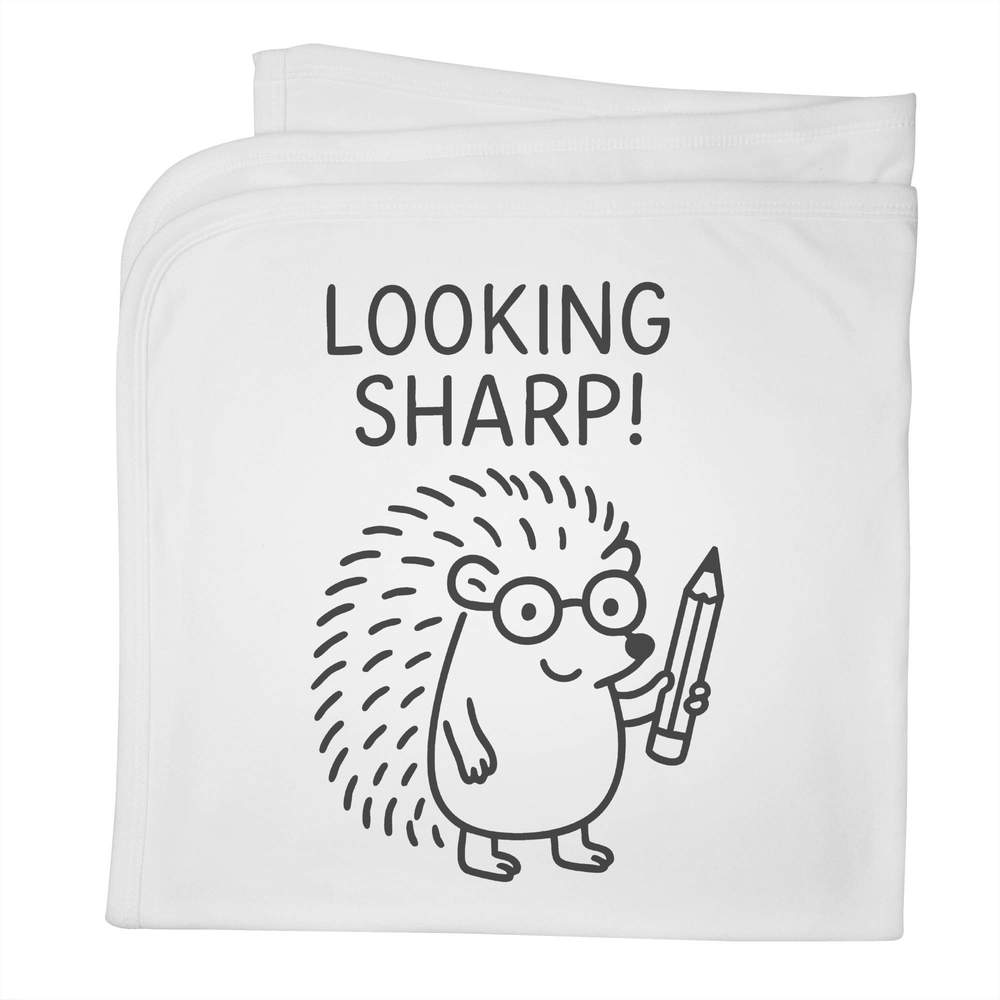 'Looking Sharp Hedgehog' Cotton Baby Blanket / Shawl (BY00041848)