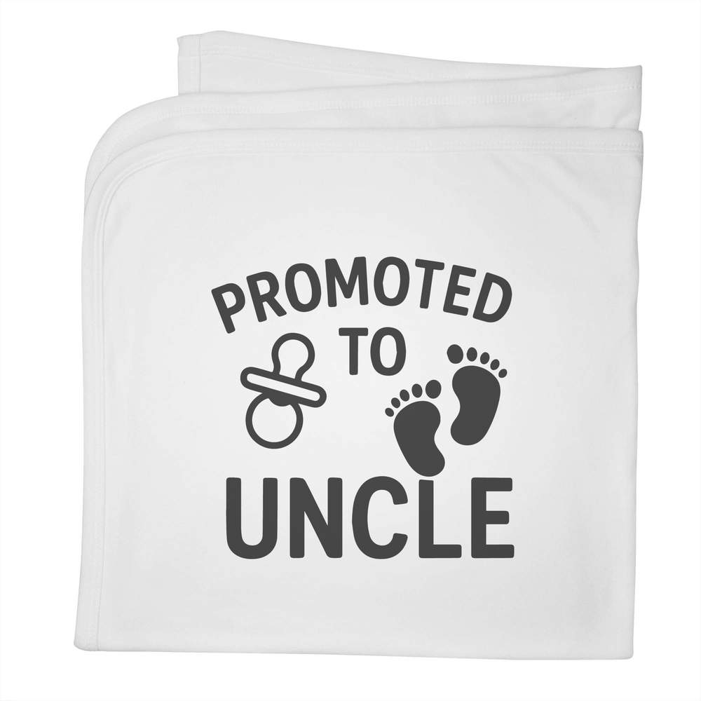 'Promoted to Uncle' Cotton Baby Blanket / Shawl (BY00042494)