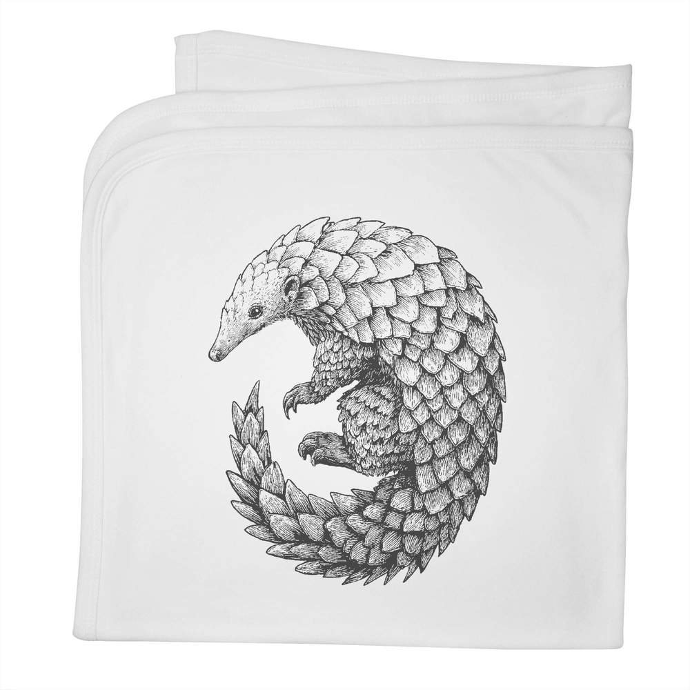 'Gritty Pangolin' Cotton Baby Blanket / Shawl (BY00043282)