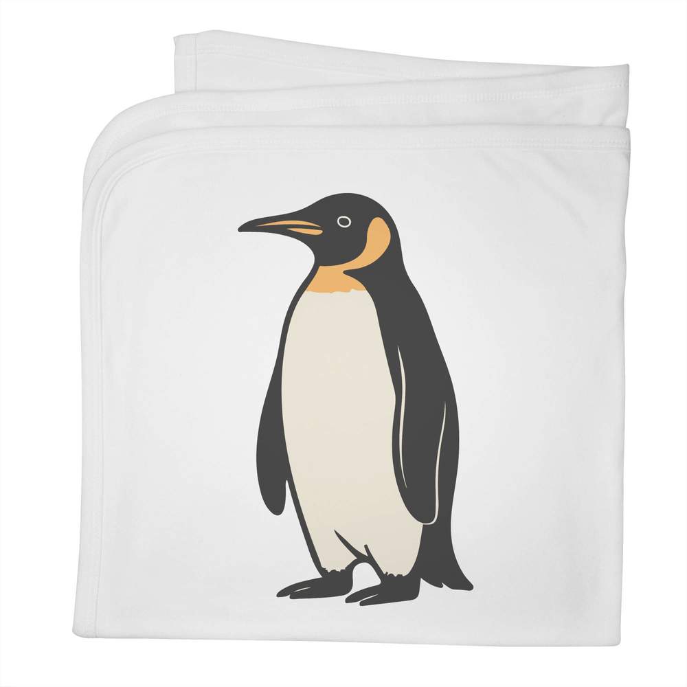'Standing Penguin' Cotton Baby Blanket / Shawl (BY00043411)