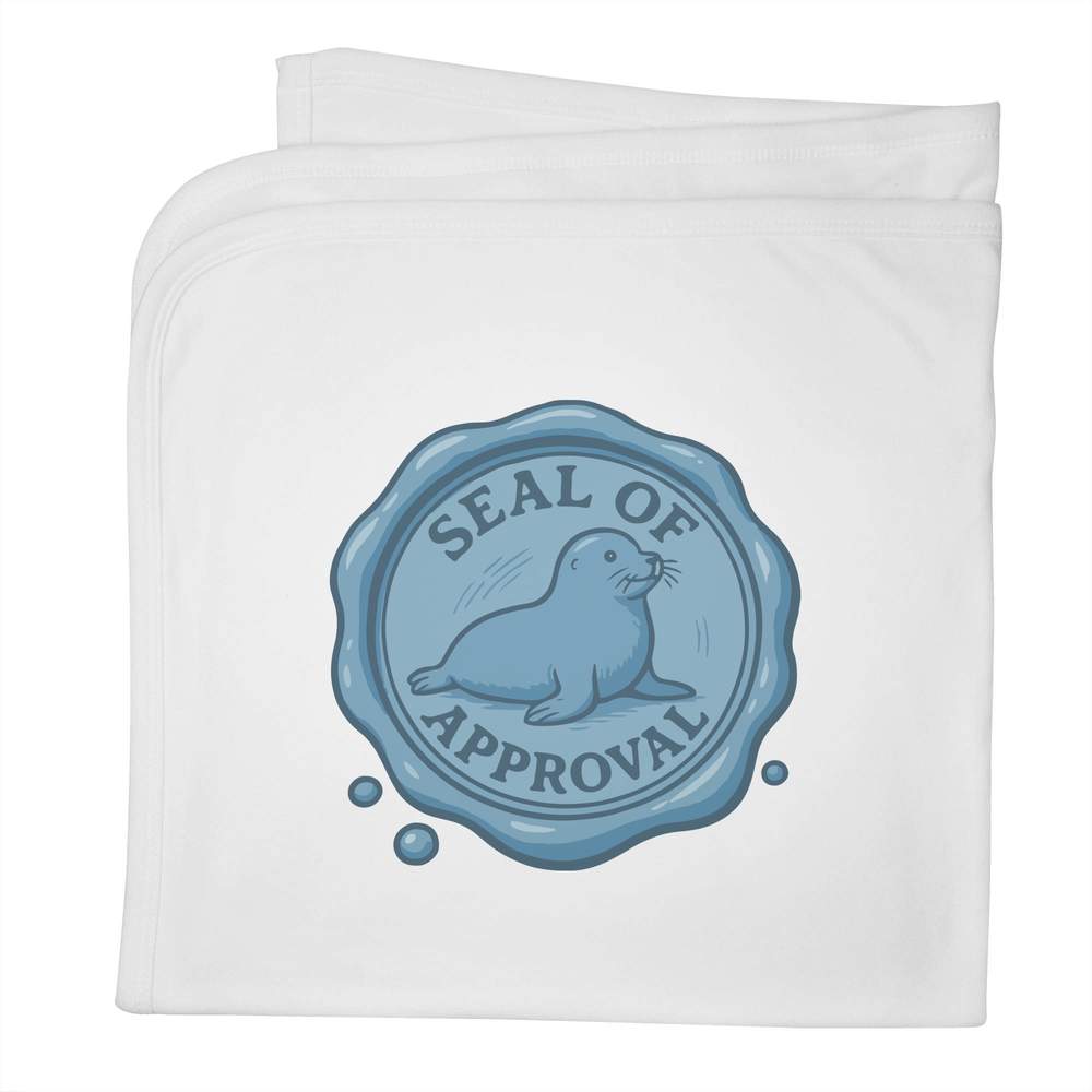'Seal of Approval' Cotton Baby Blanket / Shawl (BY00043442)