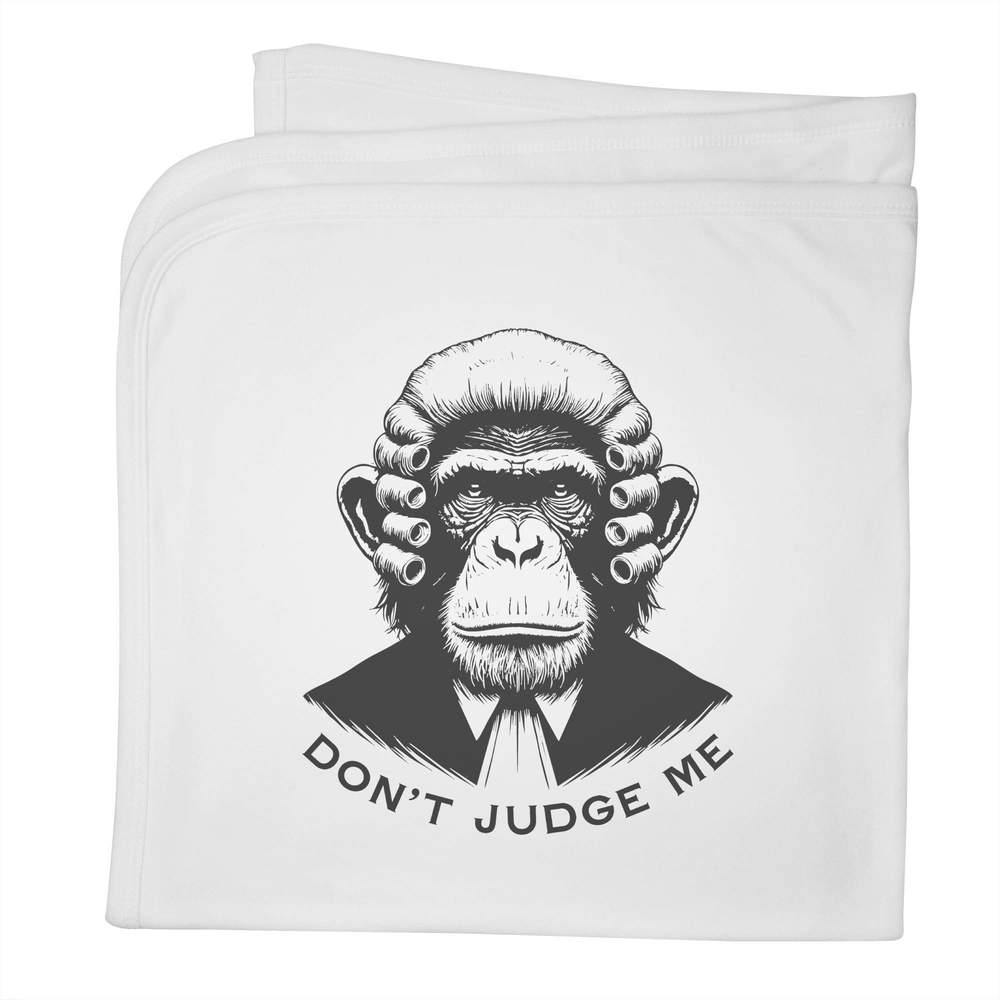 'Don't Judge Me Chimpanzee' Cotton Baby Blanket / Shawl (BY00043581)