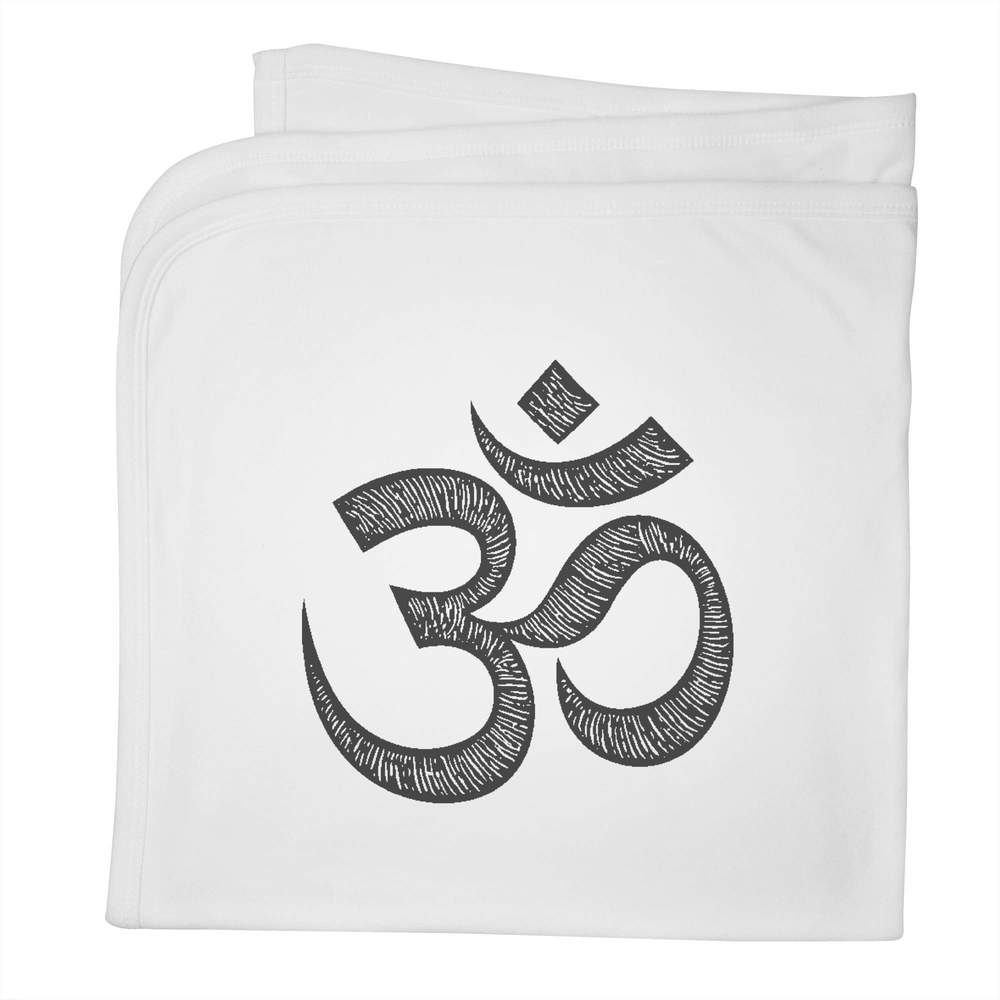 'Meditation Symbol' Cotton Baby Blanket / Shawl (BY00043782)