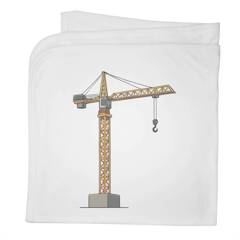 'Building Crane' Cotton Baby Blanket / Shawl (BY00044177)