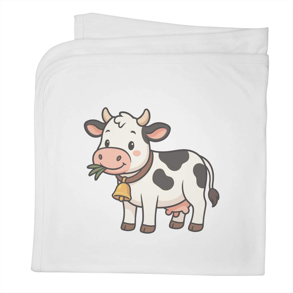 'Dairy Cow' Cotton Baby Blanket / Shawl (BY00044347)