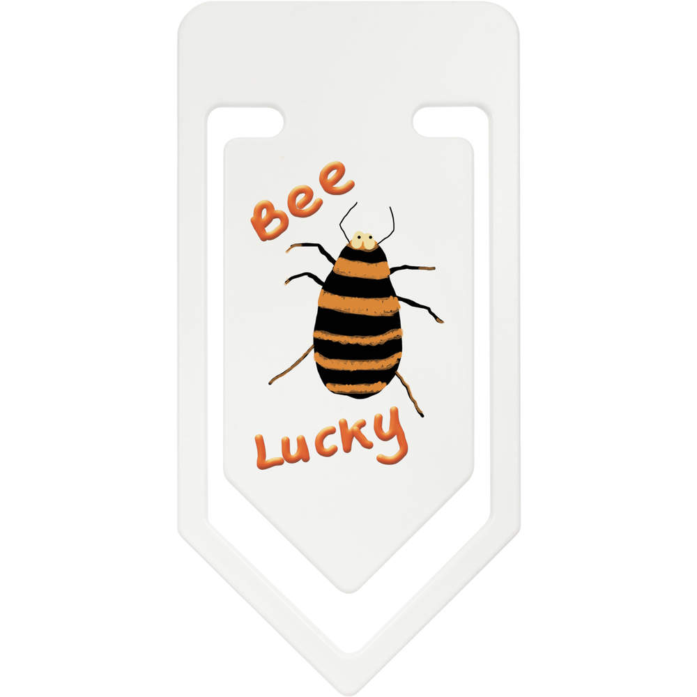 141mm 'Bee Lucky Bee' Giant Plastic Paper Clip (CC00086427)