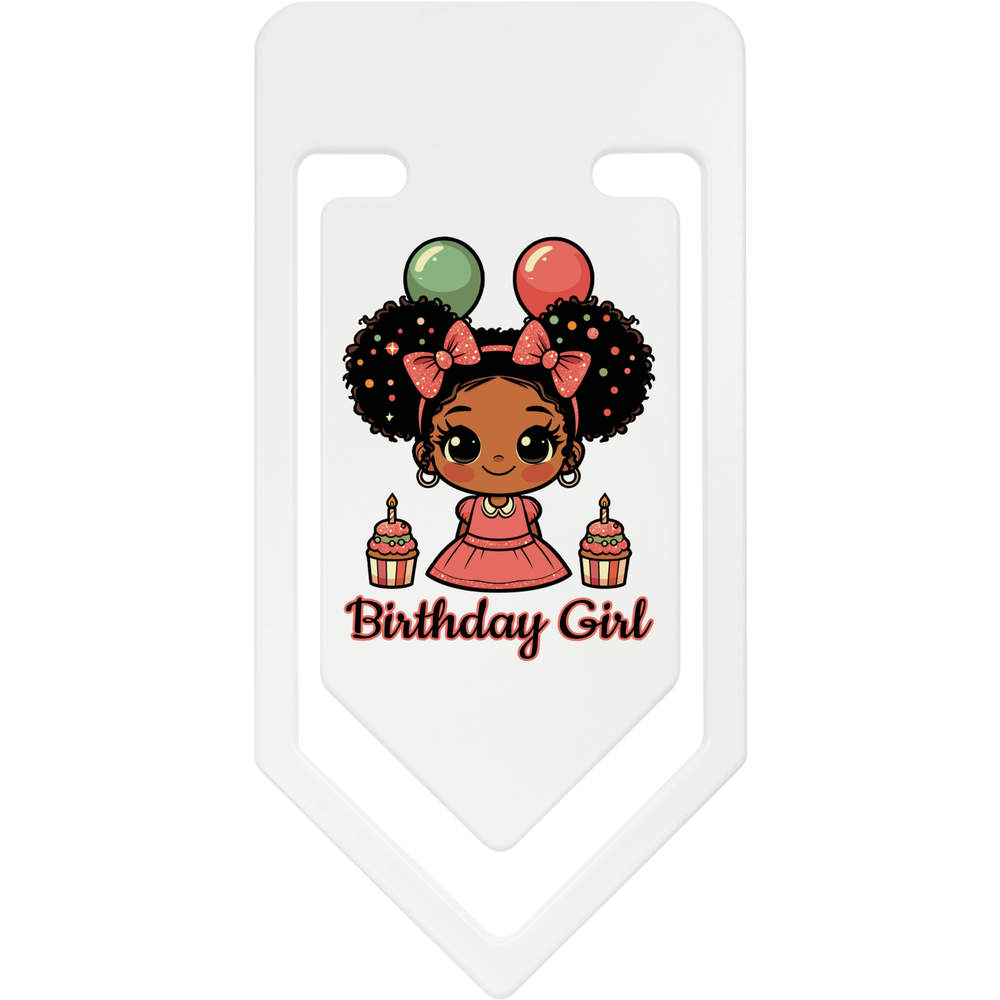 141mm 'Birthday Girl' Giant Plastic Paper Clip (CC00096975)