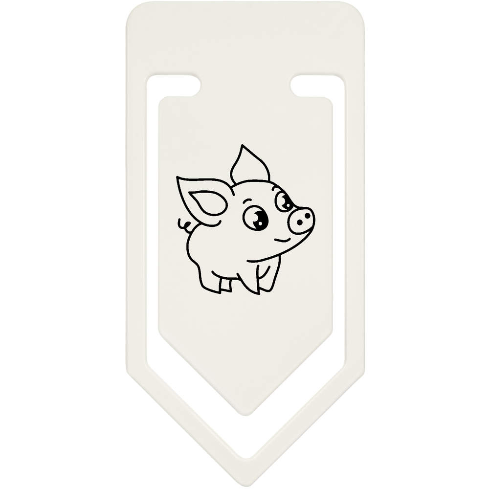 'Cute Pig' Plastic Paper Clips (CC018281)