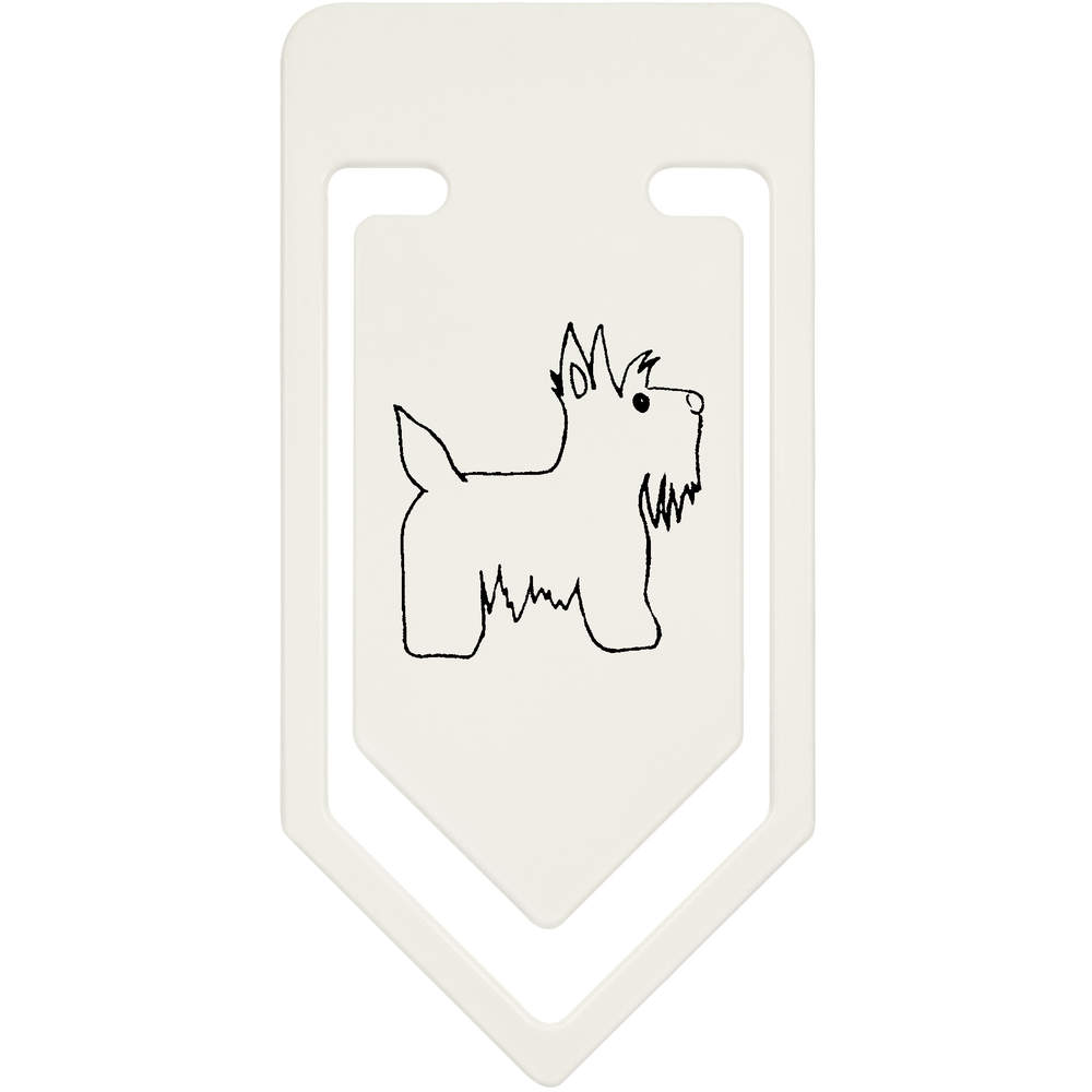 'Scottie Dog' Large Plastic Paper Clip - 91mm - Oversized Bookmark / Document Clip for School, Office and Gifts (CC00036115)