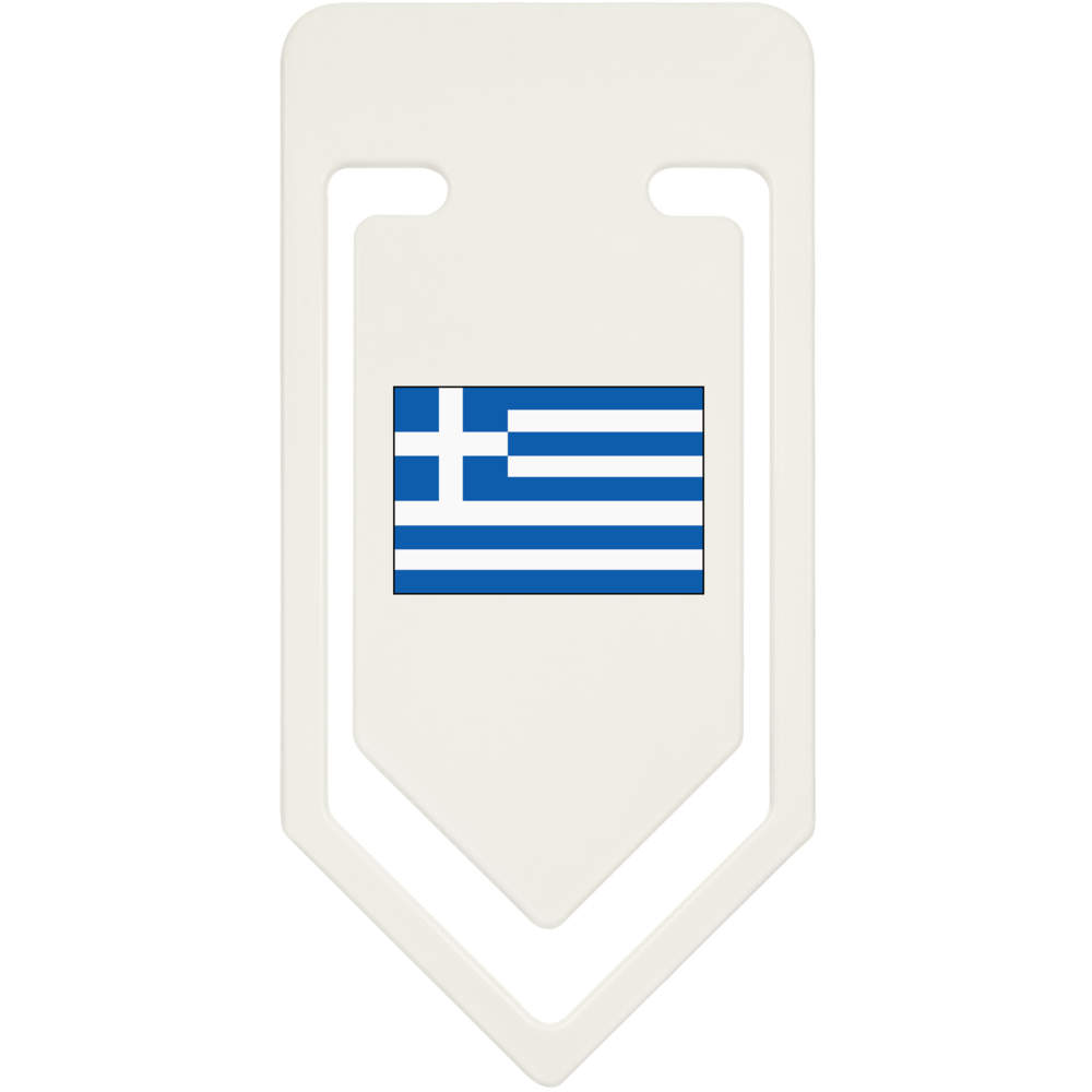 'Greece Flag' Plastic Paper Clips (CC023046)