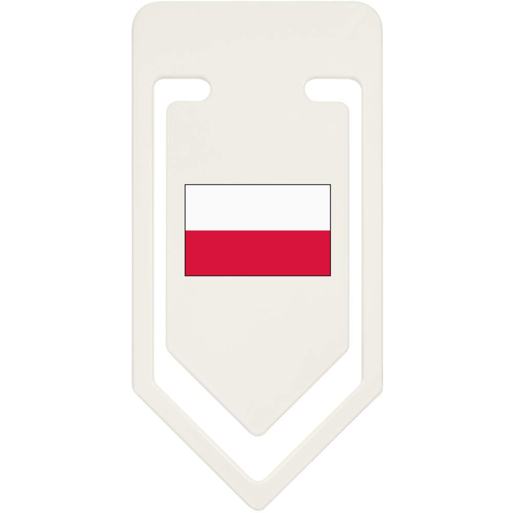91mm 'Poland Flag' Large Plastic Paper Clip (CC00041129)