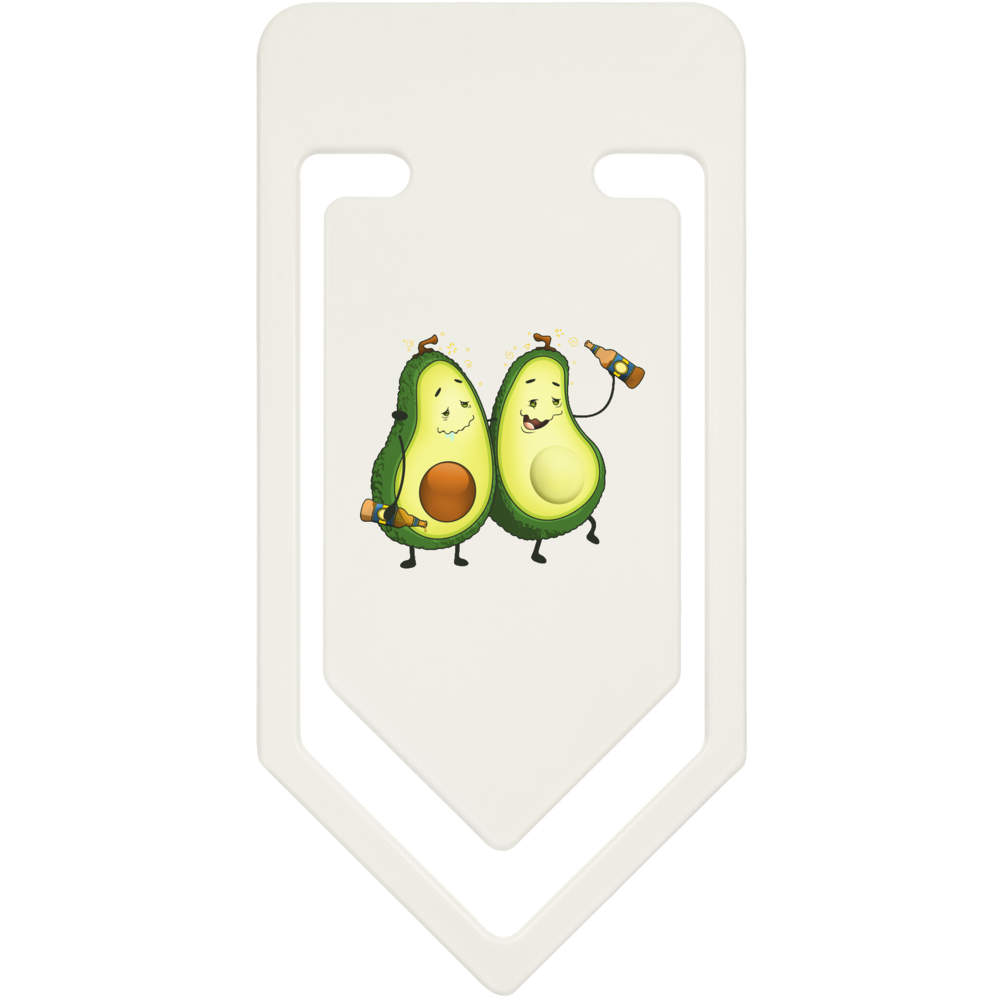 91mm 'Smashed Avocados' Large Plastic Paper Clip (CC00041957)