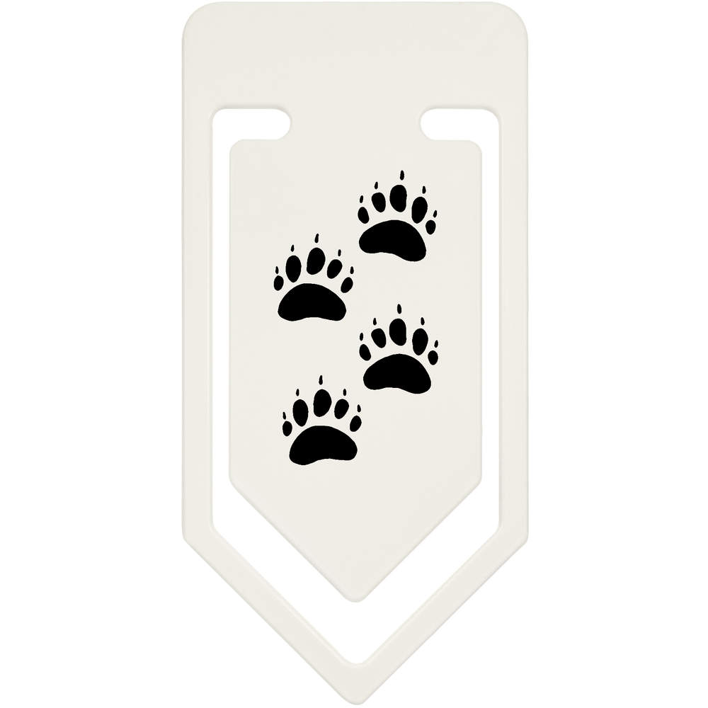 'Bear Prints' Plastic Paper Clips (CC027712)