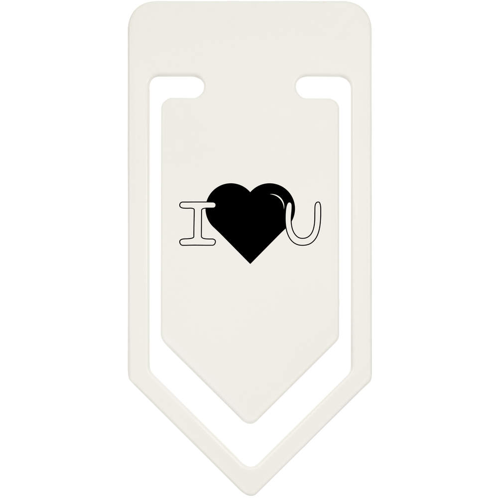 'I Love You' Plastic Paper Clips (CC039568)