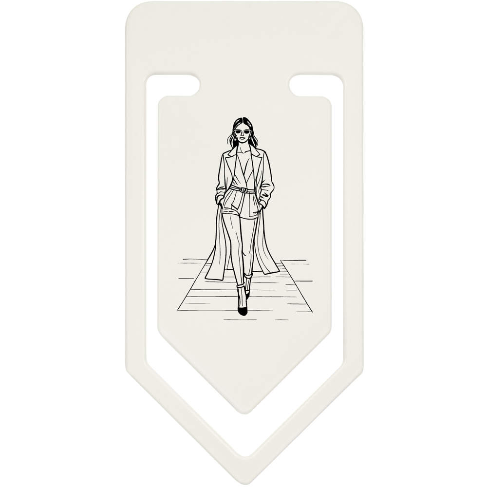 91mm 'Fashion Runway Model' Large Plastic Paper Clip (CC00081990)