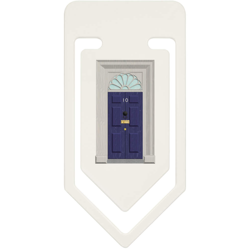 'No. 10 Downing Street Door' Plastic Paper Clips (CC046789)