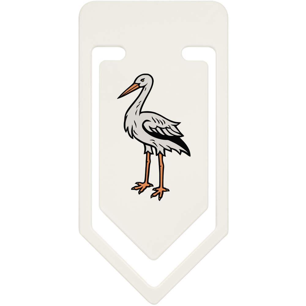 91mm 'Bird Stork ' Large Plastic Paper Clip (CC00086128)
