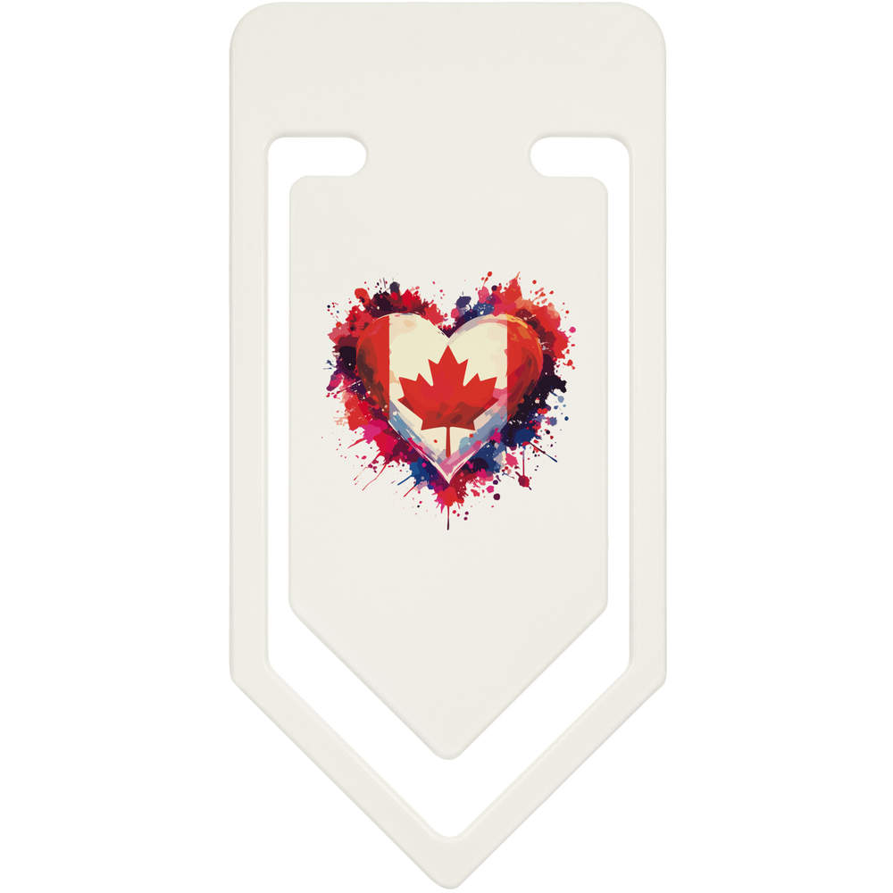 'Love Canada' Plastic Paper Clips (CC047503)